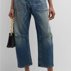 Nili Lotan Blue Cropped Jeans